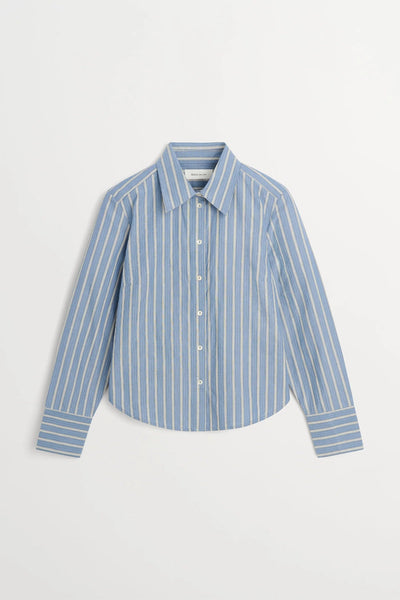 Fauna Shirt | Blue/Black/White Stripe - Skjønn Concept Store