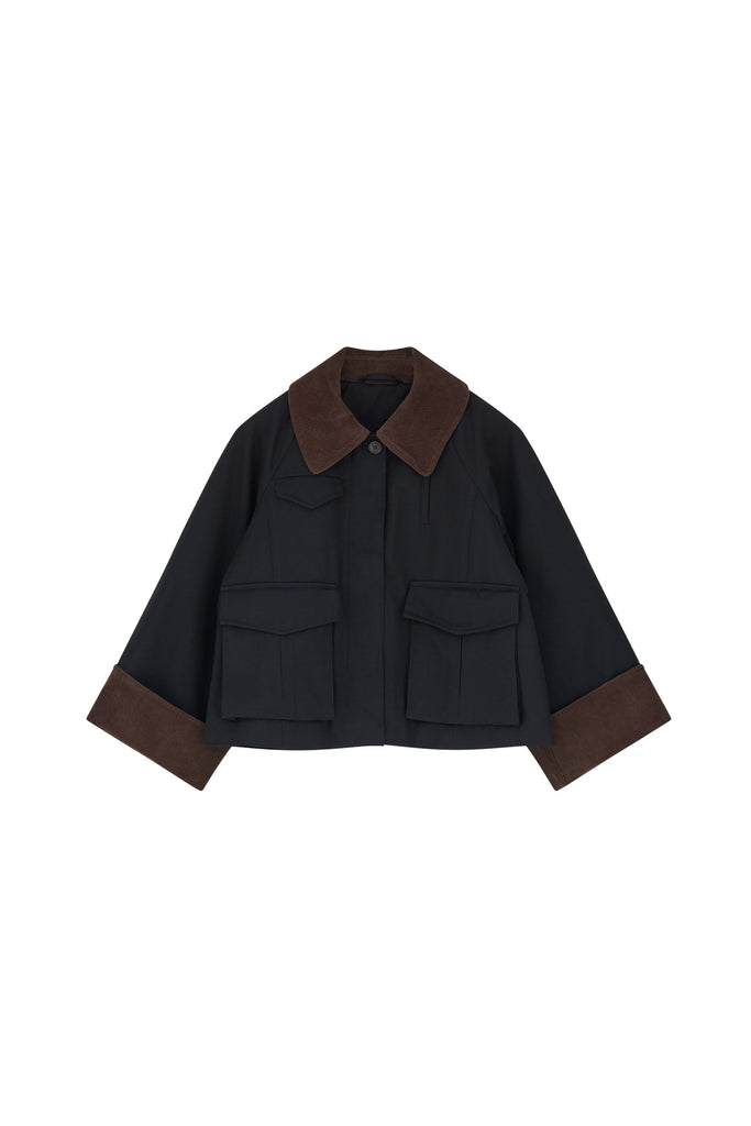Gaby City Jacket | Black/Brown - Skjønn Concept Store