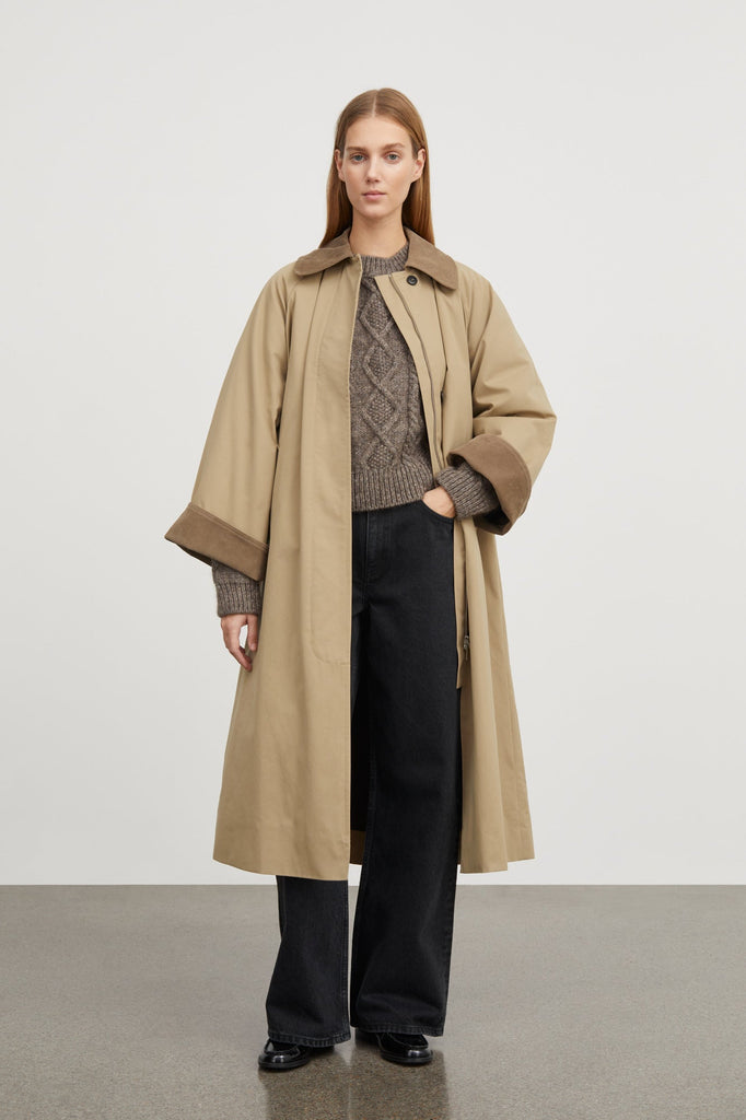 Gaby Coat | Dark Sand - Skjønn Concept Store