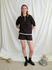 Georg Knit Polo | Dark Brown/Ecru - Skjønn Concept Store