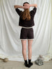 Georg Knit Polo | Dark Brown/Ecru - Skjønn Concept Store
