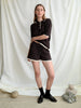 Georg Knit Shorts | Dark Brown/Ecru - Skjønn Concept Store