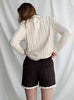 Georg Knit Shorts | Dark Brown/Ecru - Skjønn Concept Store