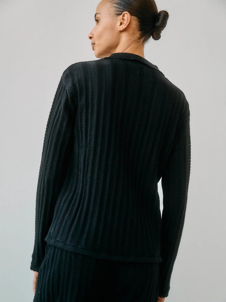 Georg LS Polo | Black - Skjønn Concept Store