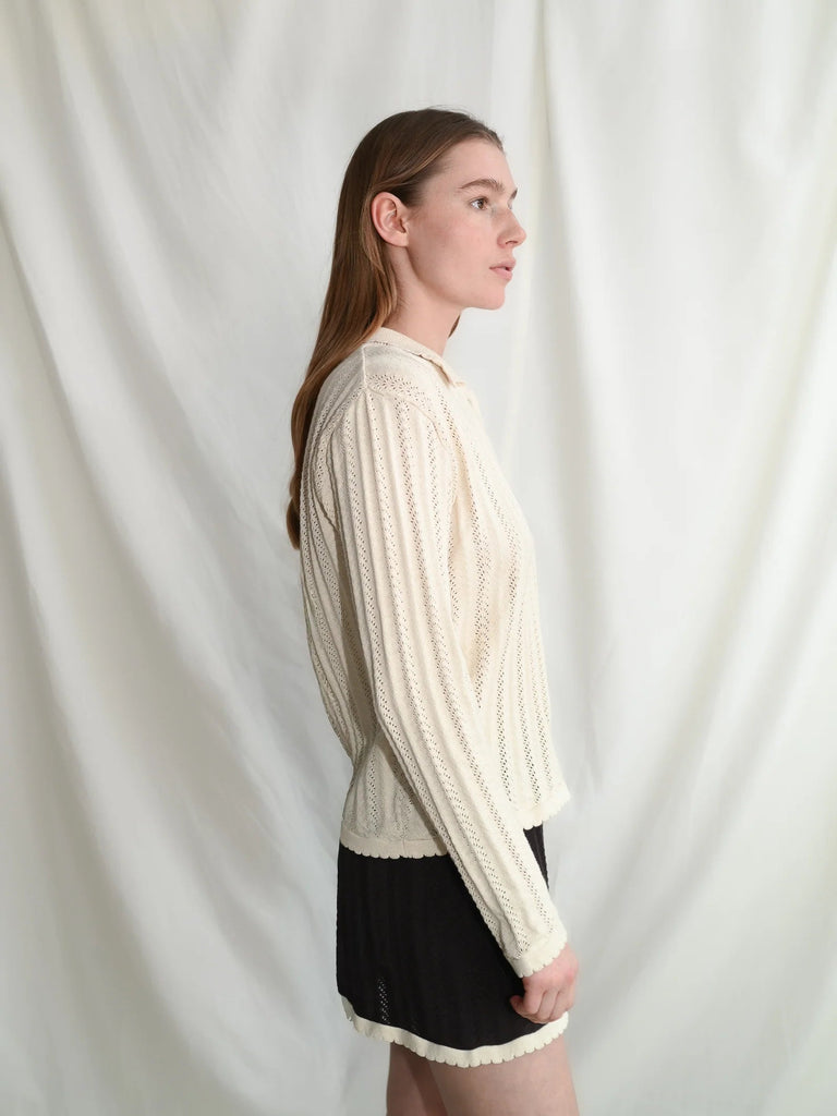 Georg LS Polo | Ecru - Skjønn Concept Store