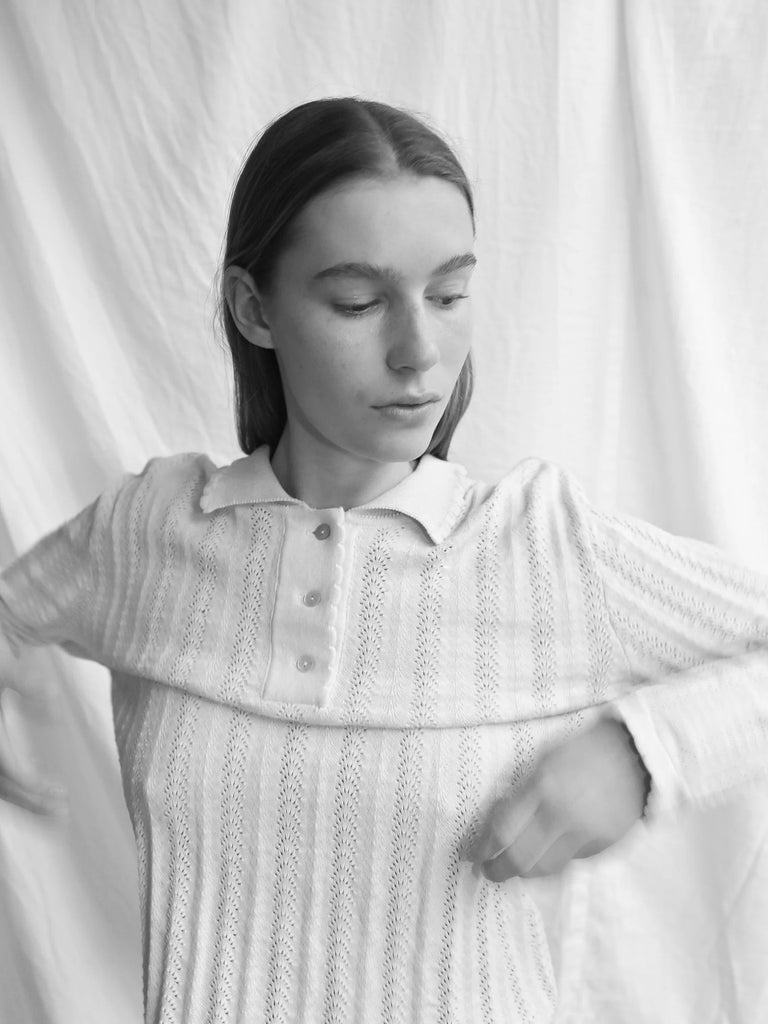 Georg LS Polo | Ecru - Skjønn Concept Store