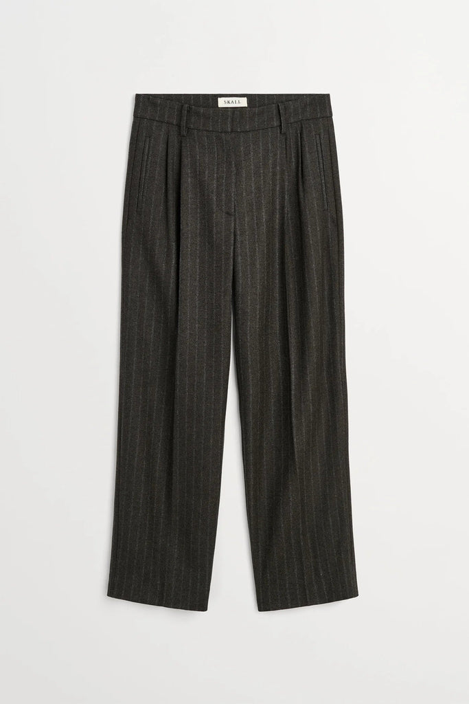 Harry Trousers | Brown/Black Pinstripe - Skjønn Concept Store