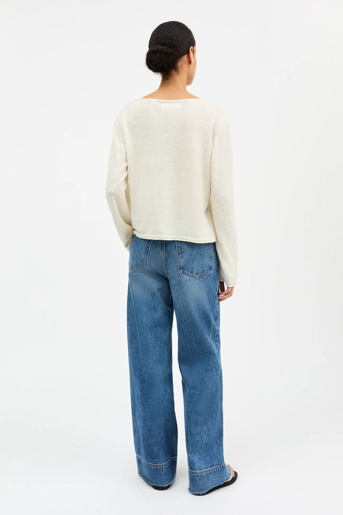 Heather Highwaisted Jeans | Slouchy Blue - Skjønn Concept Store