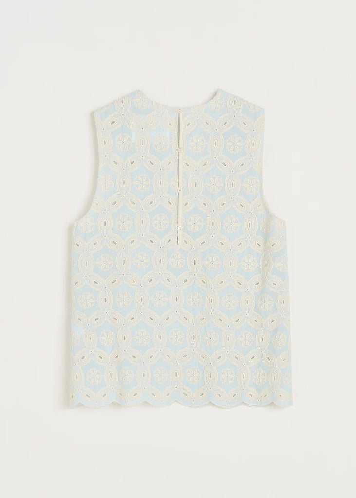 Himani Top Embroidery | Blue Eyes - Skjønn Concept Store
