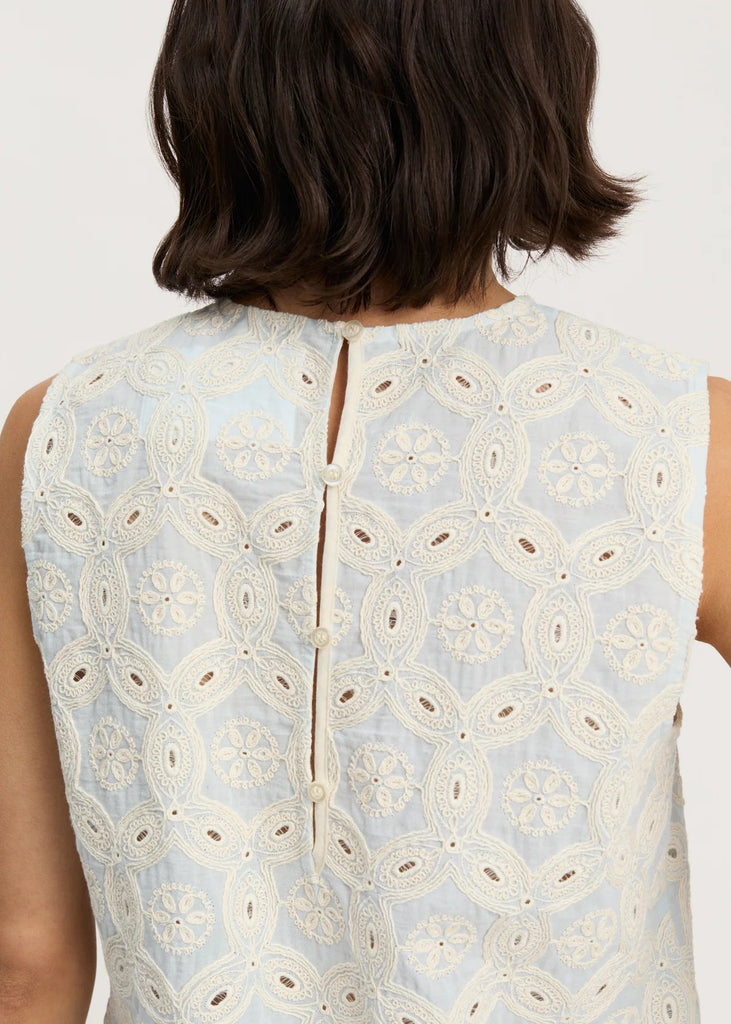 Himani Top Embroidery | Blue Eyes - Skjønn Concept Store