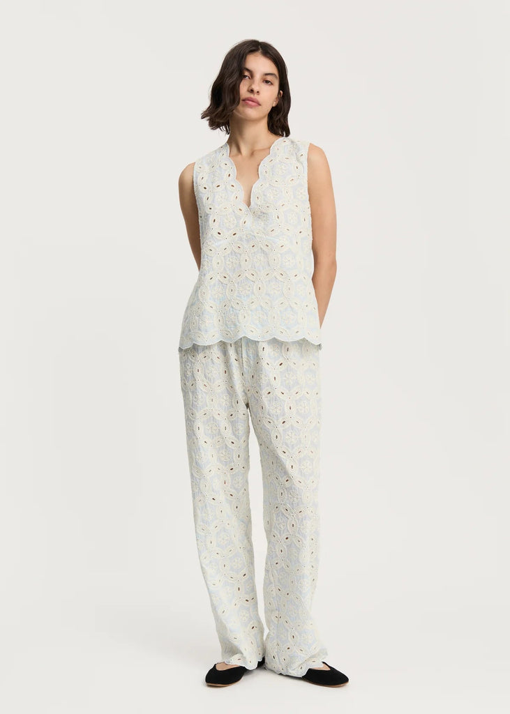 Himani Top Embroidery | Blue Eyes - Skjønn Concept Store