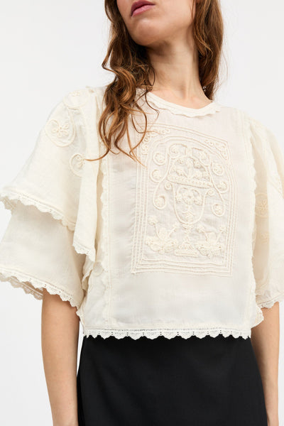 Jardin Top | Ecru - Skjønn Concept Store