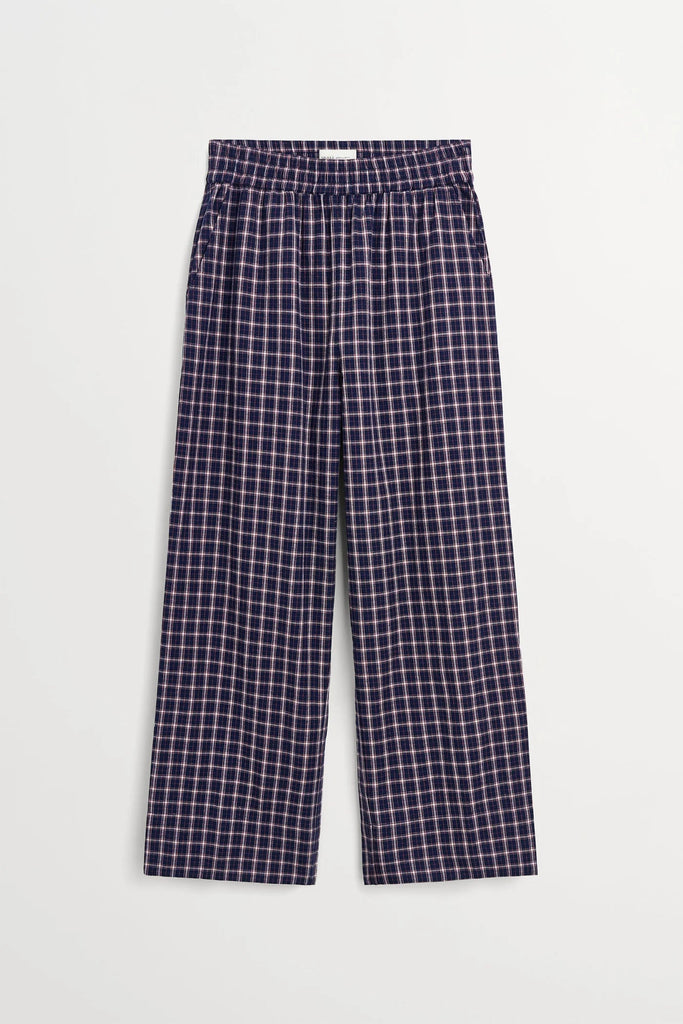 Jasmin Pants | Navy/White/Red Check - Skjønn Concept Store