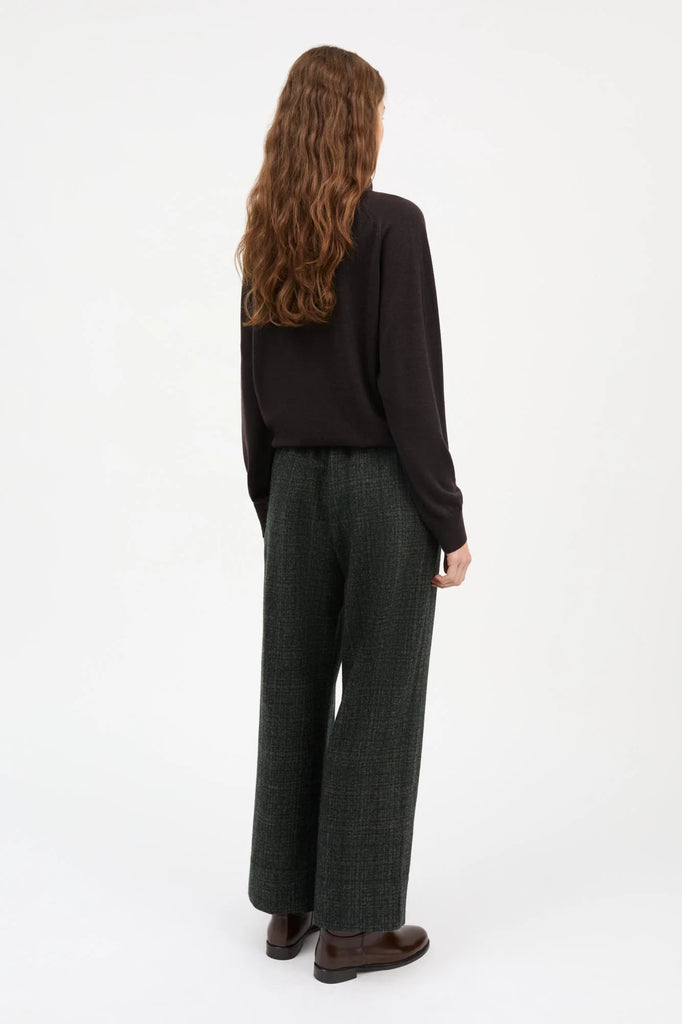 Jasmine Pants | Green Check Structure - Skjønn Concept Store