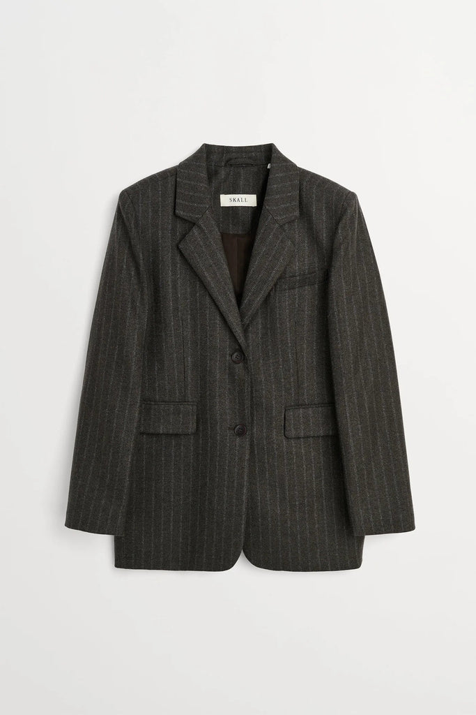 Joan Blazer | Brown/Black Pinstripe - Skjønn Concept Store