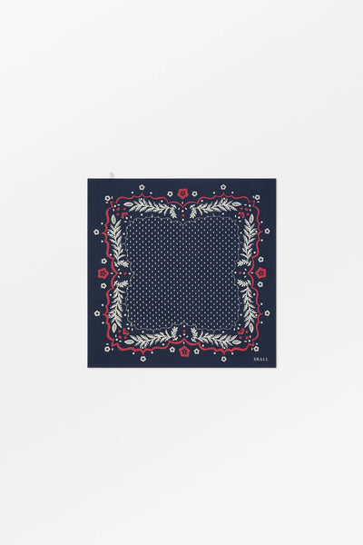 Juniper Scarf | Navy/Red/Ecru - Skjønn Concept Store
