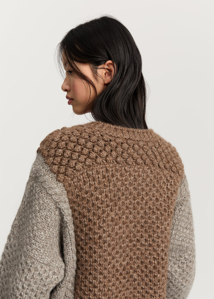 Justina Sweater Lama Wool | Mix Pure Grey - Skjønn Concept Store