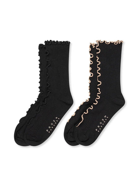 Kusama Socks 2 pack | Black - Skjønn Concept Store