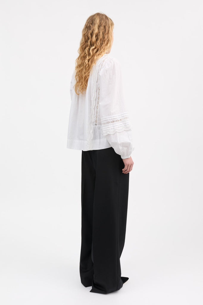 Leaf Blouse | Optic White - Skjønn Concept Store