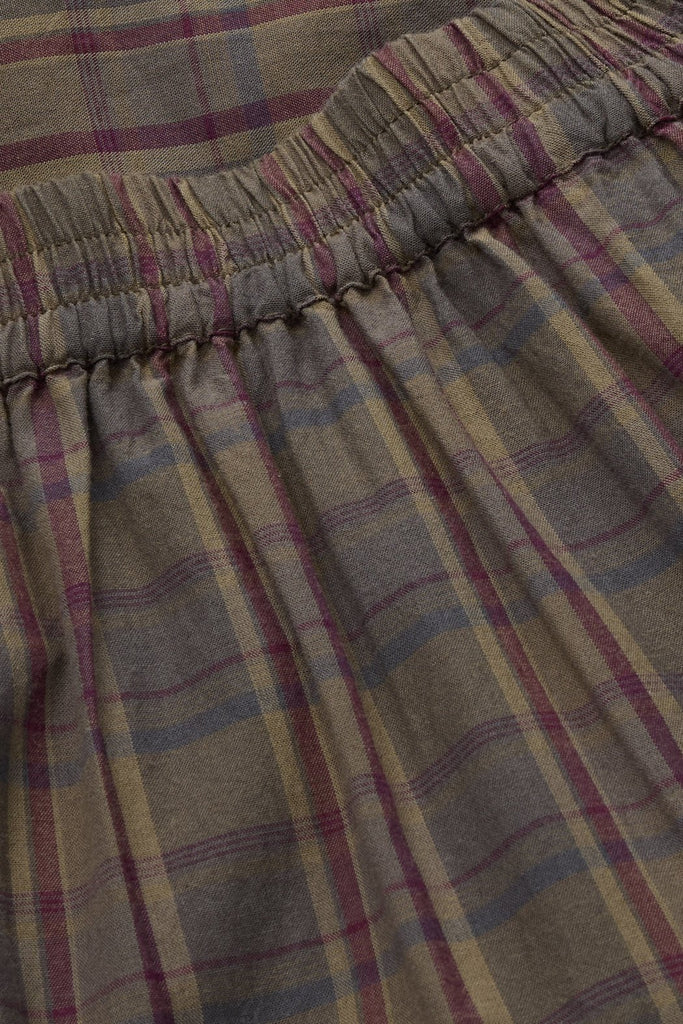 Lili Skirt | Green/Red Check - Skjønn Concept Store