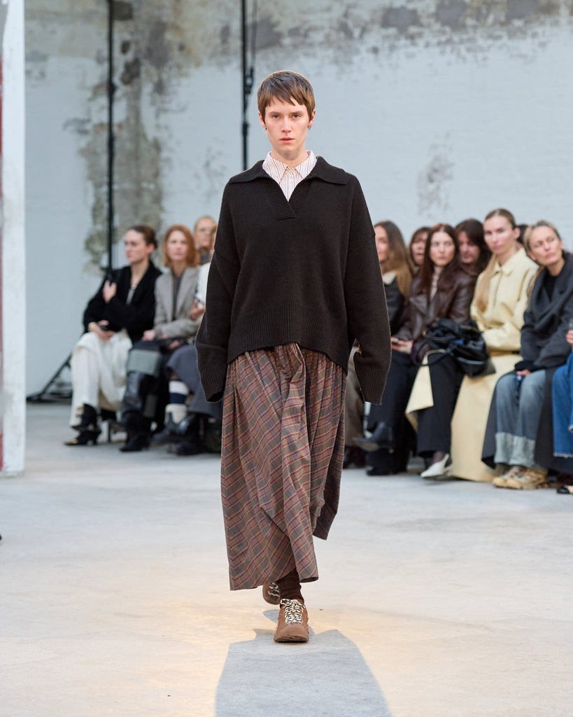 Lili Skirt | Green/Red Check - Skjønn Concept Store