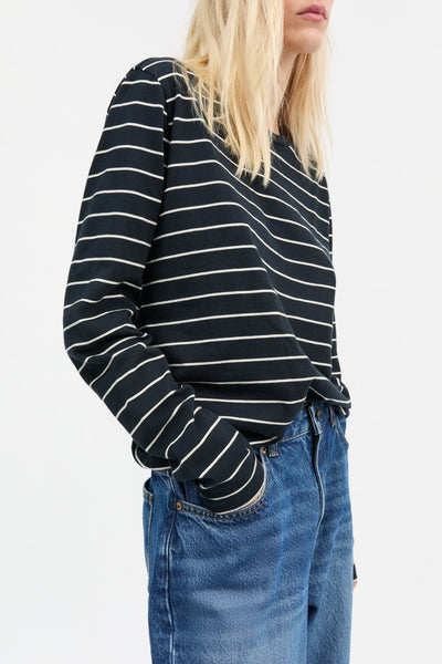 Loui Blouse | Navy/White Stripe - Skjønn Concept Store