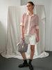 Lullu SS Polo Cardigan | Ecru & Holly Berry - Skjønn Concept Store