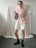 Lullu SS Polo Cardigan | Ecru & Holly Berry - Skjønn Concept Store