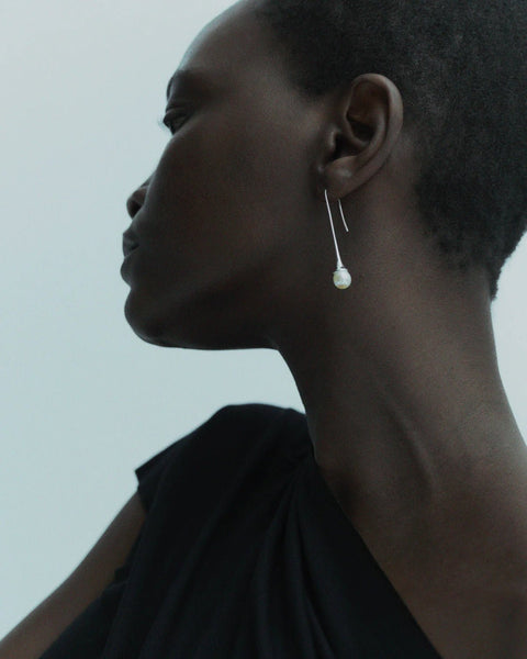 Lumora Drop Earrings | Silver - Skjønn Concept Store