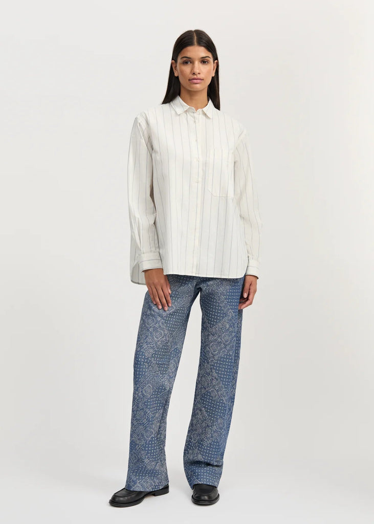 Lynette Shirt Champetra | Mix French Blue - Skjønn Concept Store