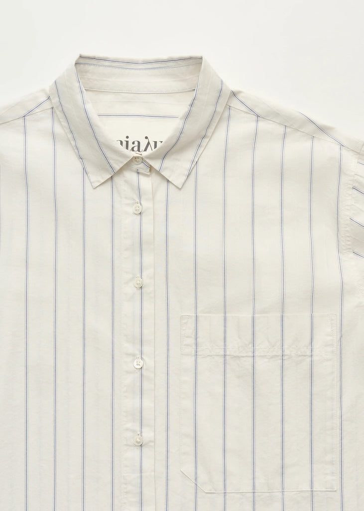 Lynette Shirt Champetra | Mix French Blue - Skjønn Concept Store