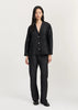 Makya Shirt Silk | Black Navy - Skjønn Concept Store