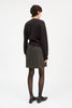 Marcella Skirt | Brown/Black Pinstripe - Skjønn Concept Store