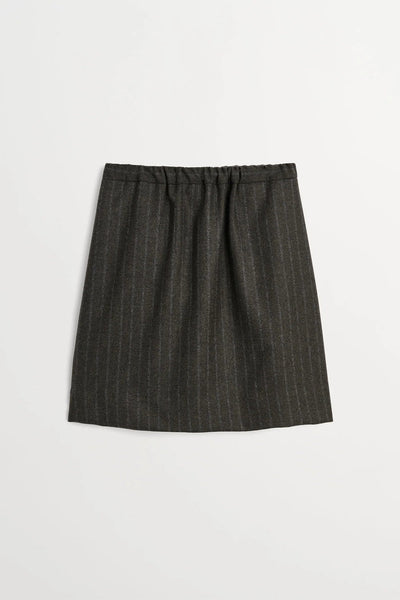Marcella Skirt | Brown/Black Pinstripe - Skjønn Concept Store