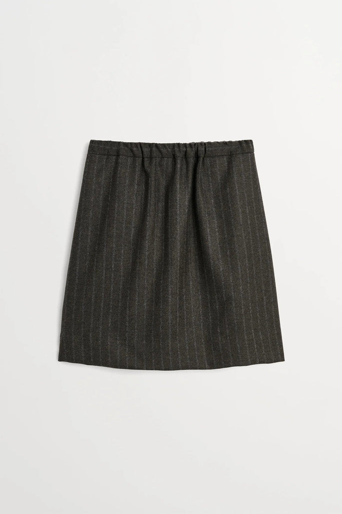 Marcella Skirt | Brown/Black Pinstripe - Skjønn Concept Store
