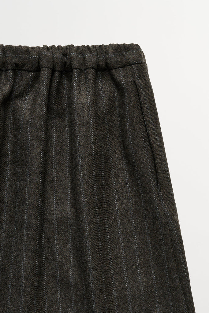 Marcella Skirt | Brown/Black Pinstripe - Skjønn Concept Store
