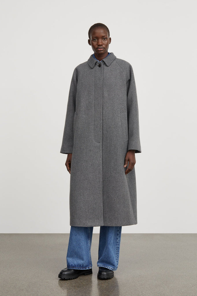 Mary Coat | Grey Structure - Skjønn Concept Store