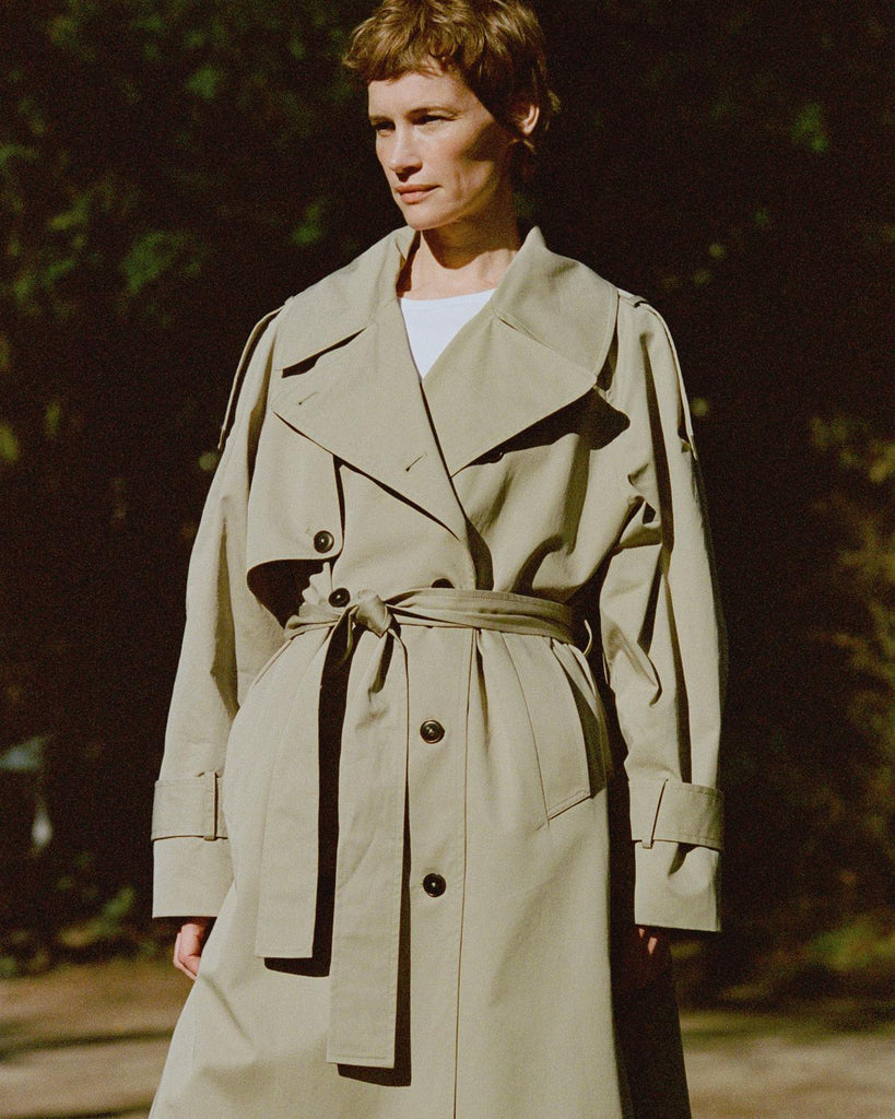 Masha Trenchcoat | Stone Moss - Skjønn Concept Store