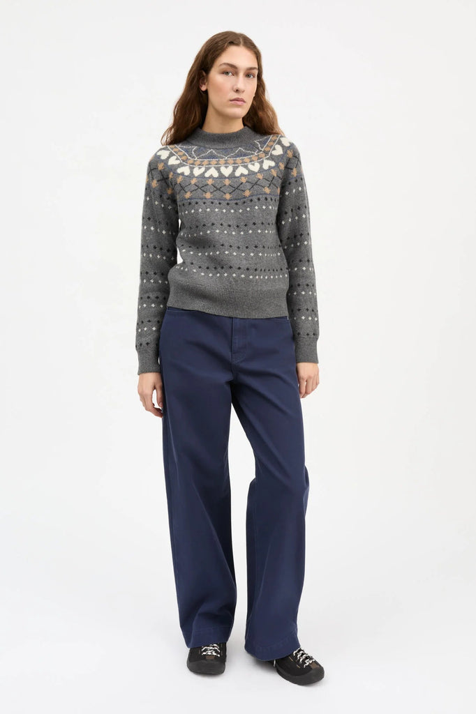 Misty Jumper | Grey Jaquard - Skjønn Concept Store