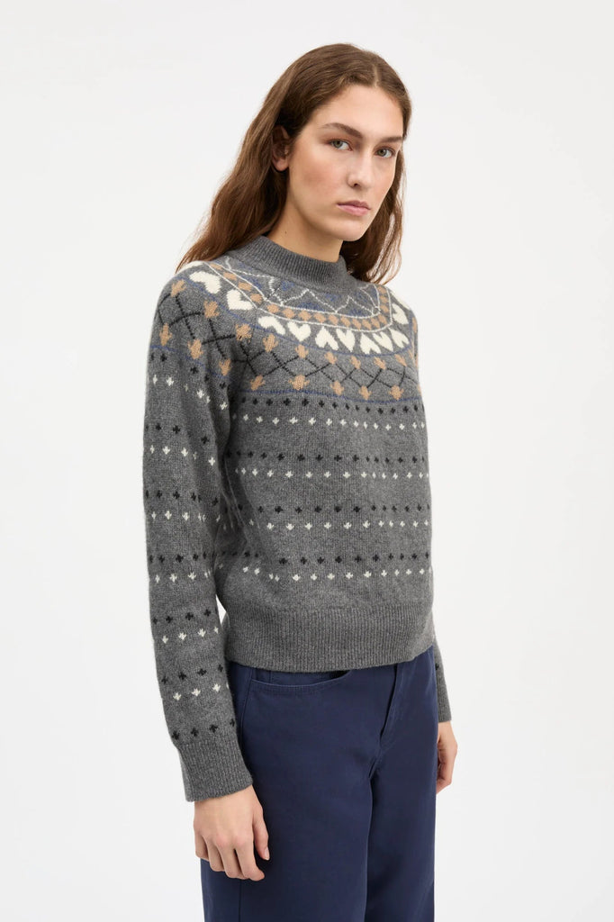 Misty Jumper | Grey Jaquard - Skjønn Concept Store