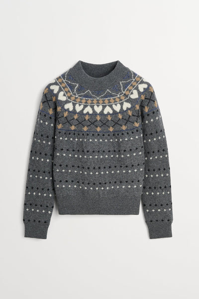 Misty Jumper | Grey Jaquard - Skjønn Concept Store