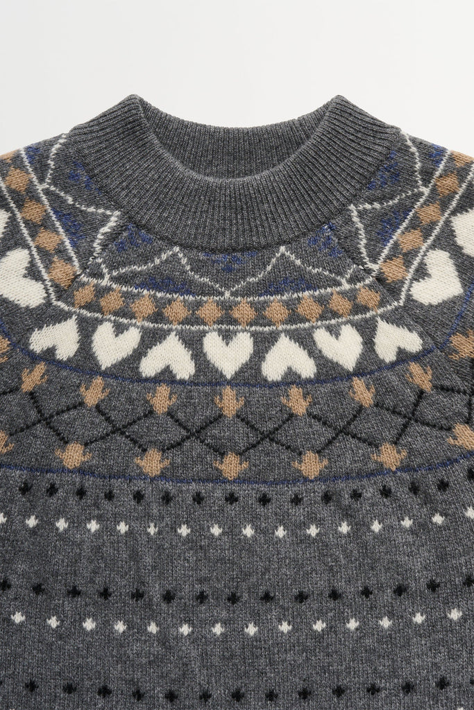 Misty Jumper | Grey Jaquard - Skjønn Concept Store