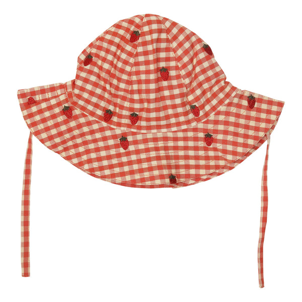 Molly Sun Hat | Berry Gingham - Skjønn Concept Store
