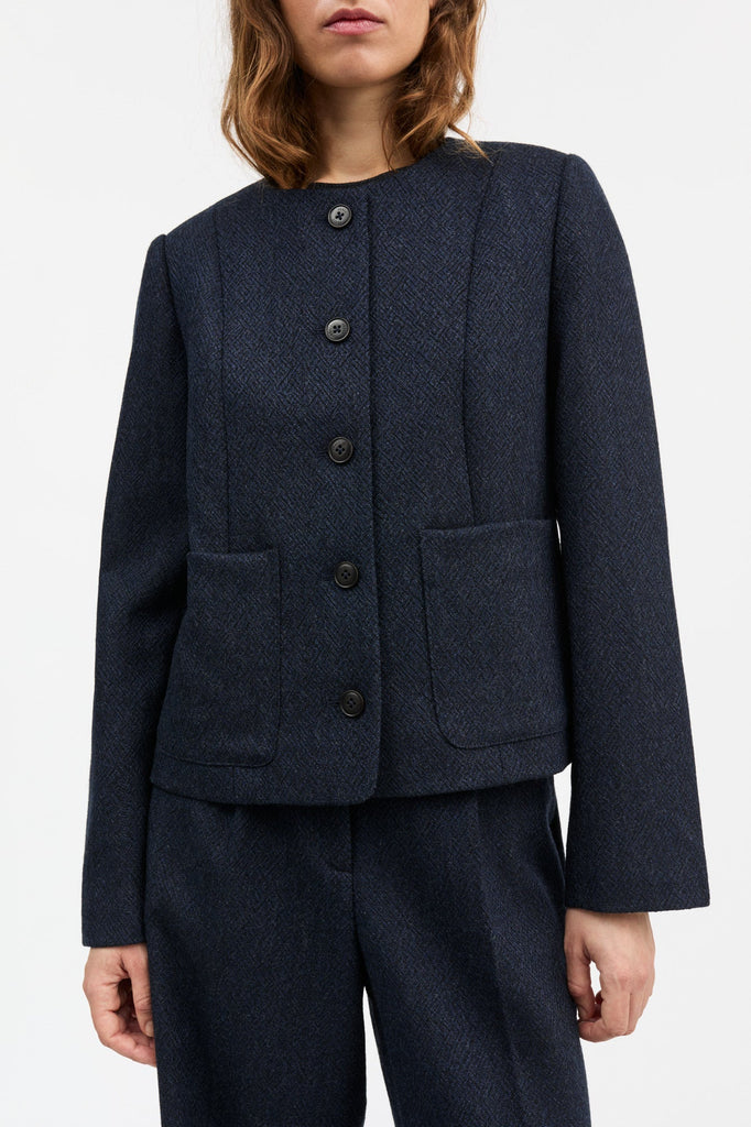 Mona Jacket | Navy Black - Skjønn Concept Store