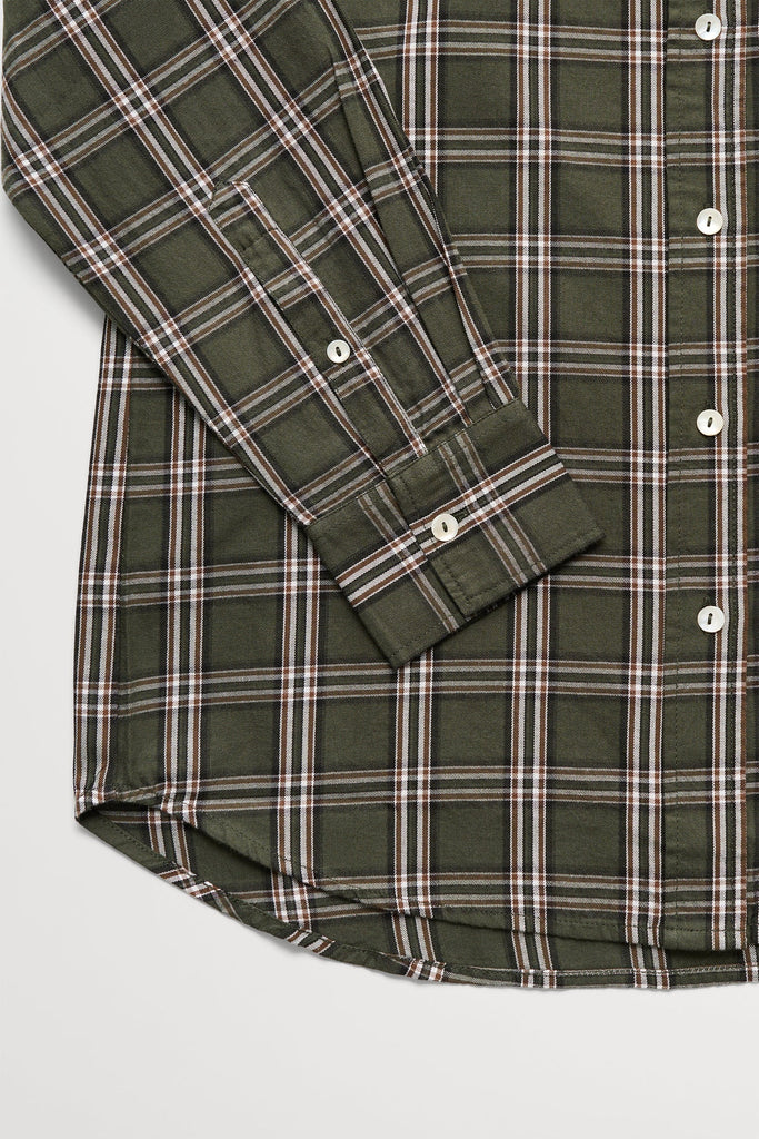 Nico Shirt | Green/White Check - Skjønn Concept Store