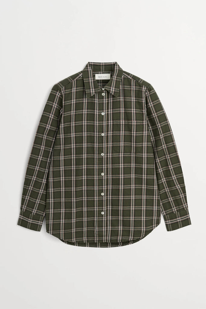 Nico Shirt | Green/White Check - Skjønn Concept Store