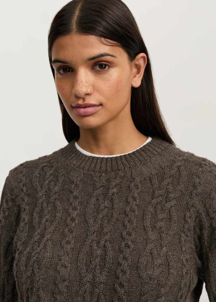 Orenda Sweater Lama Wool | Pure Smokey Brown - Skjønn Concept Store