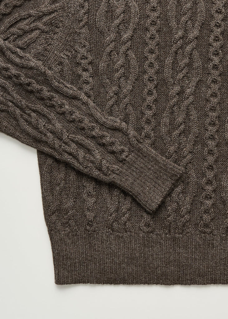 Orenda Sweater Lama Wool | Pure Smokey Brown - Skjønn Concept Store