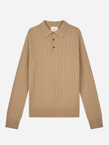 Original Cabelknit Polo | Dark Camel - Skjønn Concept Store