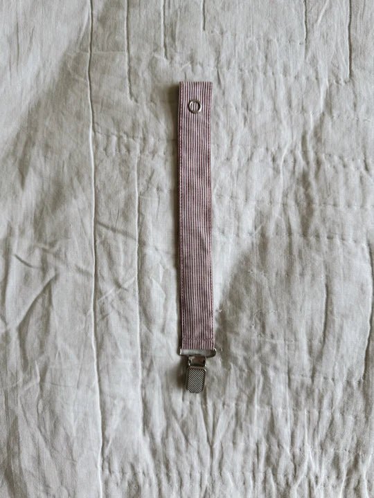 Pacifier Clip | Berry Stripe - Skjønn Concept Store